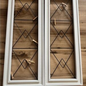 White and Black Geometric Wall Decor